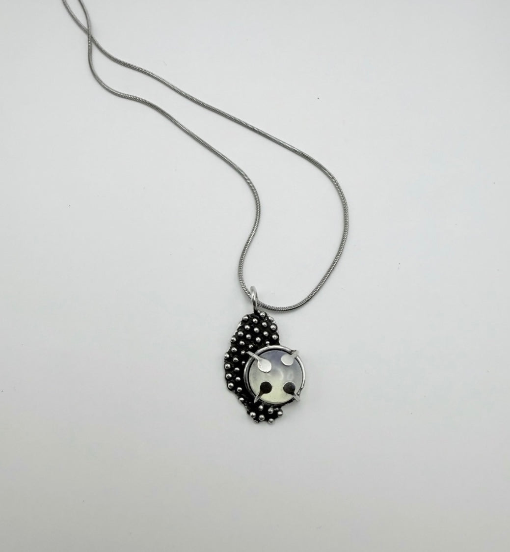 Dewdrop Moonstone Sterling Silver Necklace