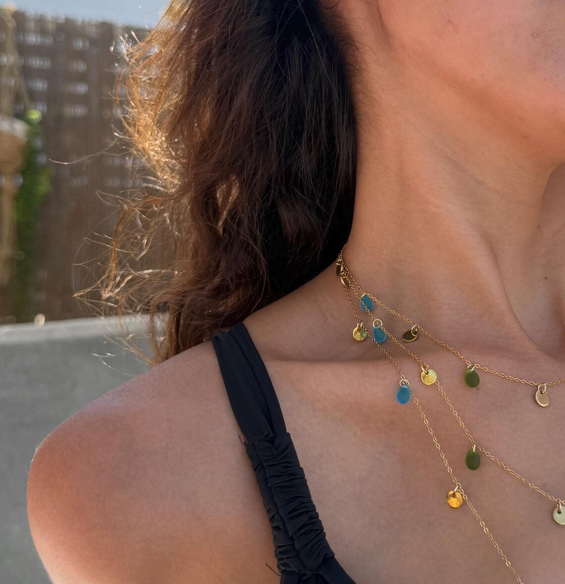 Sea Glass Charm Necklace