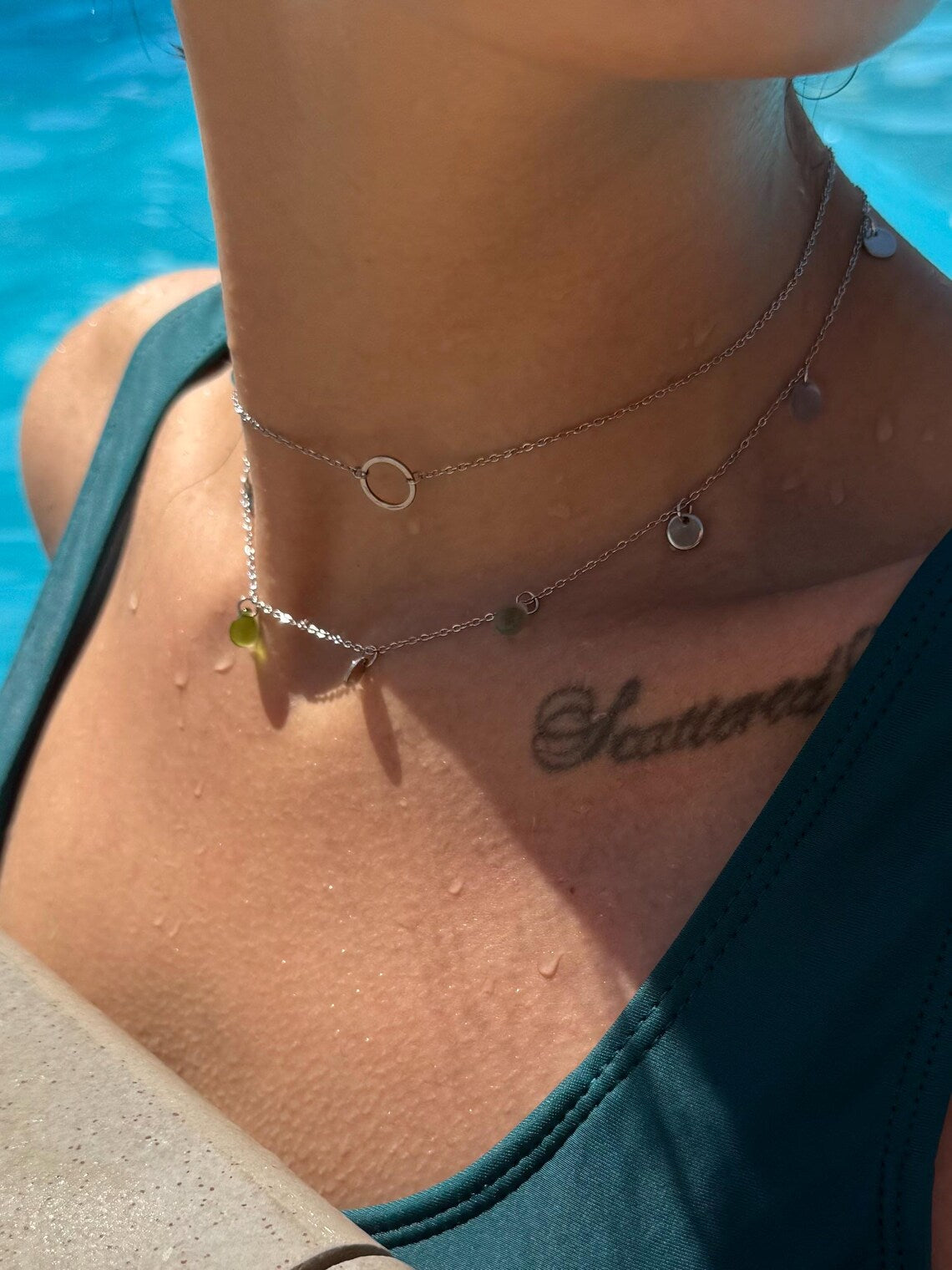 Sea Glass Charm Necklace